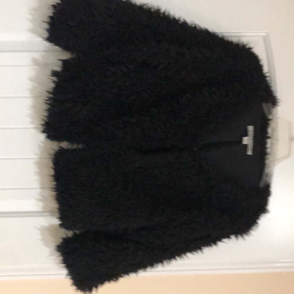 Little furry dressy/ casual jacket ; wear open or closed great for a Night Out